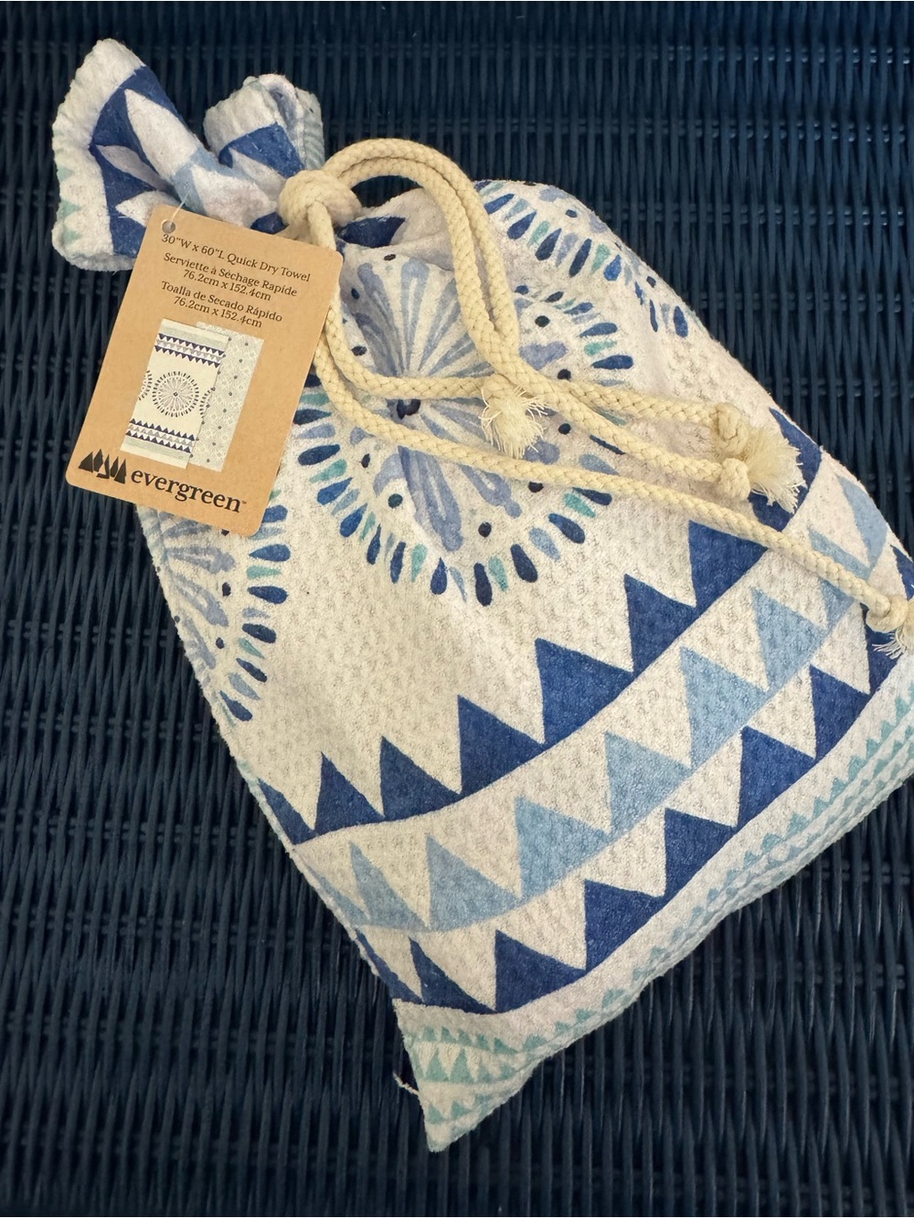 Beach Towel Quick Dry with matching bag